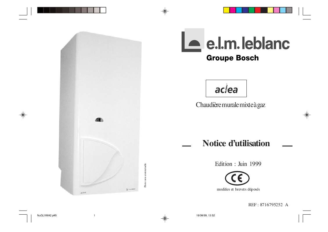 Notice ELM LEBLANC ACLEA - chaudière Trouver une solution à un problème